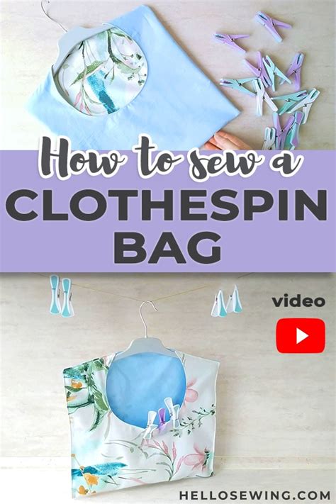 Clothespin Bag Free Sewing Pattern Sewing