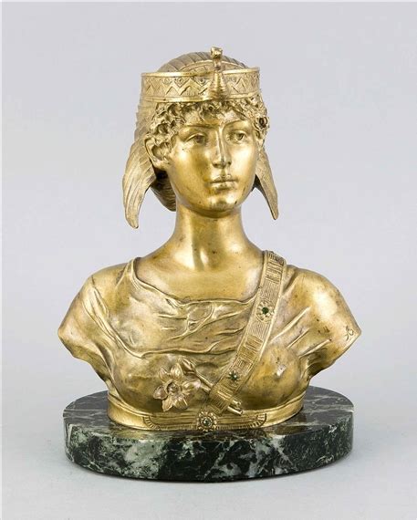 Armand Juenard Bust Of Cleopatra Circa 1900 Mutualart