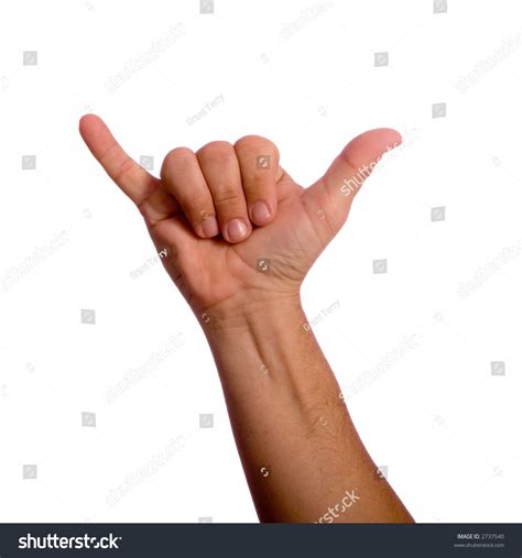 Стоковая фотография 2737540 Hand Hang Ten Sign Isolated On Shutterstock