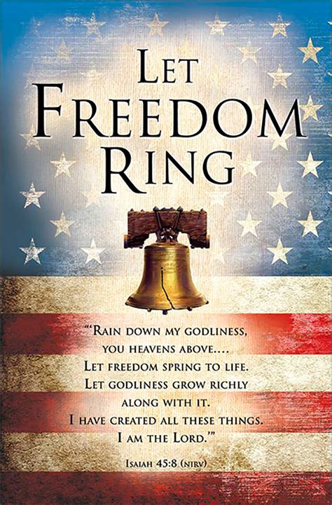 Bulletins—patriotic Let Freedom Ring My Healthy Church