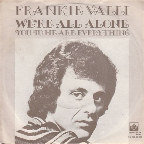 Frankie Valli Were All Alone 1976 Vinyl Discogs