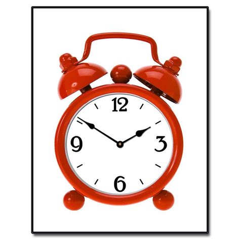 Red Alarm Clock The Big Clock Store