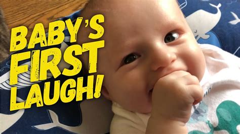 Babys First Real Laugh 10 Weeks Old Youtube