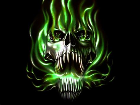 Cool Flaming Skull Wallpapers Wallpaper Cave