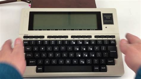 Tandy Trs 80 Portable Computer Model 102 Demo Youtube