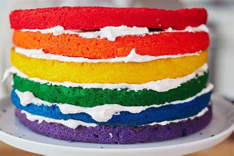 How To Make A Rainbow Layer Cake With A Candy Surprise Inside Kitchn
