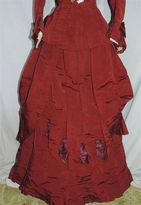 1870 bustle dresses this beautiful 1870 s bustle dress is made victorian costume in