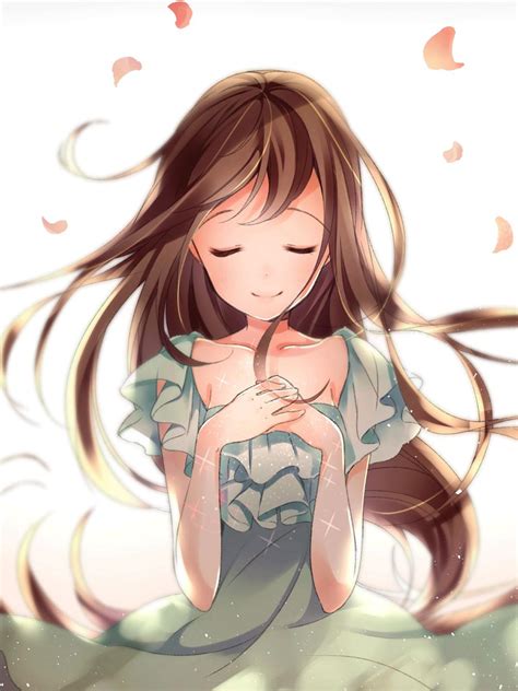 Cute Anime Shy Girl Hd Mobile Wallpaper Download Free