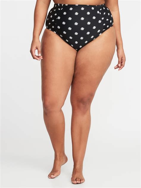high waisted secret smooth plus size swim bottoms old navy