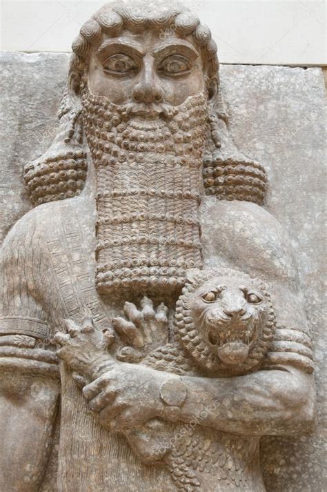 Antigua Babilonia Y Asiria Escultura Bajorrelieve De Mesopotamia