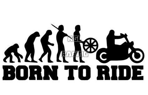 Born To Ride Sticker Kgl Racing De Online Motor Shop Voor Iedere