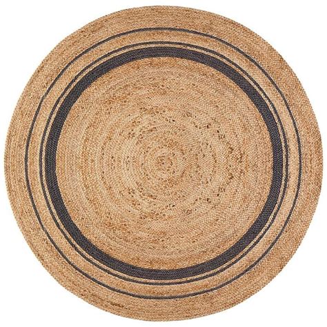 Natural Jute Round Rug 6x6 Feet Handwoven Jute Area Rug Indian Etsy
