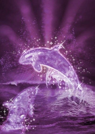 Purple Dolphins Poster By Silvina Mendi Displate