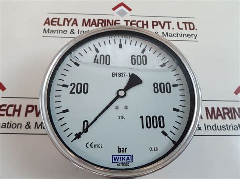 Wika En837 1 Pressure Gauge 0 1000 Bar Aeliya Marine