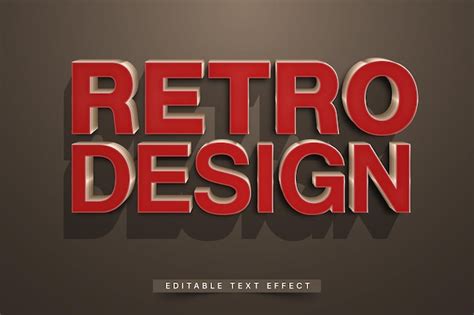 Premium Vector Retro Vintage Typography Generator Mockup