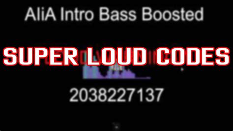 EXTREMELY LOUD SUPER LOUD ROBLOX SONG CODES October 2020 YouTube