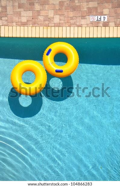 Yellow Pool Float Pool Ring Cool Stock Photo Edit Now 104866283