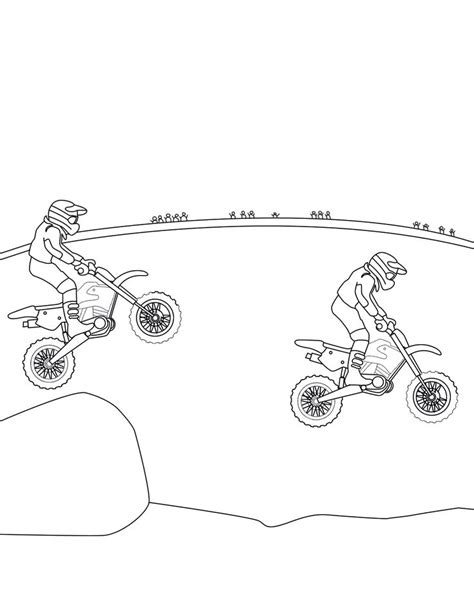 Printable Motorcycle Racing Coloring Pages Pdf Coloringfolder In