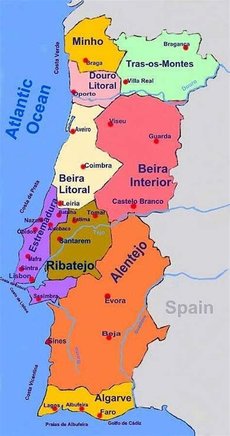 Portogallo Mappa Portogallo Mappa Portoghese Mappa Europa Del Sud Bank Home Com