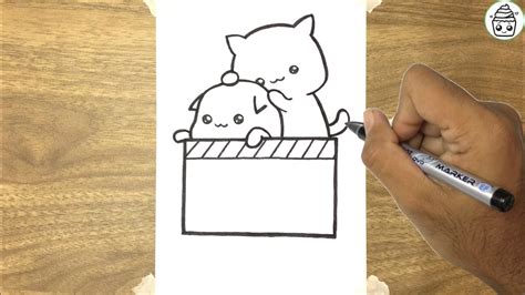 Mudah Cara Melukis Anak Kucing Comel Dalam Kotak Youtube