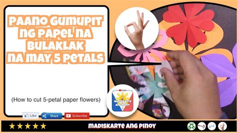 Panuto Sa Paggawa Ng Papel Na Bulaklak