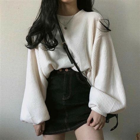 Aesthetic Look In 2020 Korean Outfit Street Styles Korean Girl