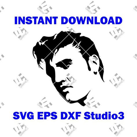 You'll get a single illustrator compatible eps file. Elvis Cutting File in SVG EPS DXF and Studio3 Cricut