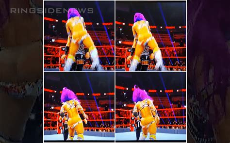Several Photos Sasha Banks Wardrobe Malfunction On Wwe Raw