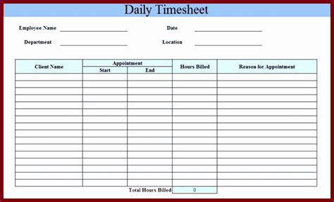 employee timesheet template excel excel templates