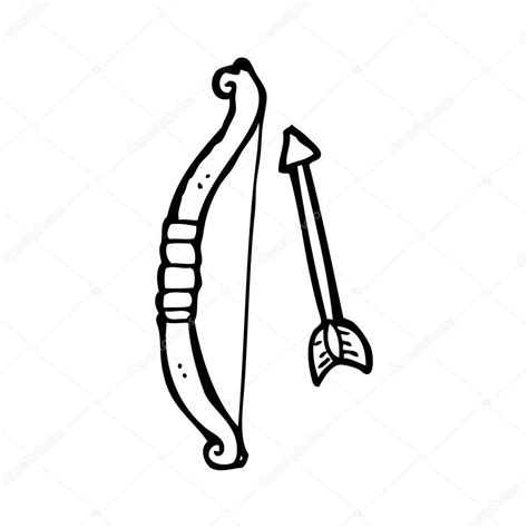 A veces, colorear colorear con números (imagen un arco y flecha) online no es muy exacto. Bow and arrow cartoon — Stock Vector © lineartestpilot ...
