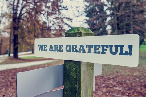 We Are Grateful Stock Photo Image Of Regard Pole Gratitude 51845054