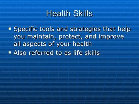 Building Health Skills Chapter 2 Lesson 1
