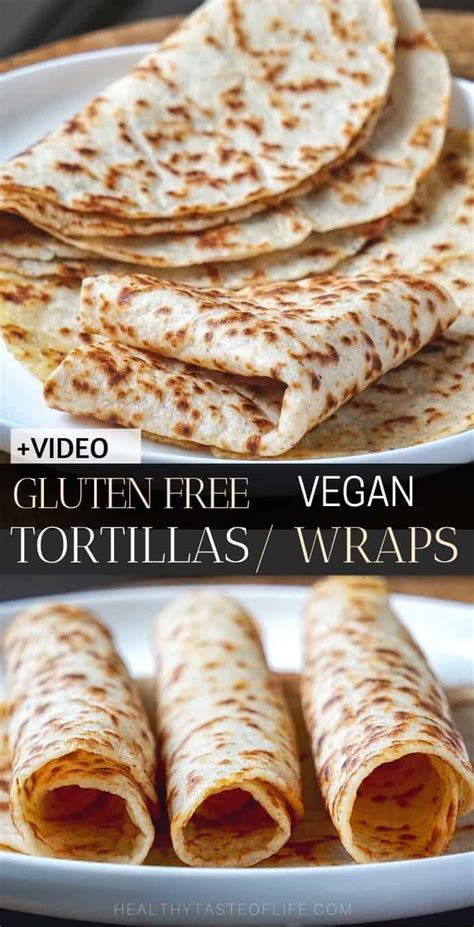 Soft Gluten Free Wraps Tortillas Vegan Healthy Taste Of Life