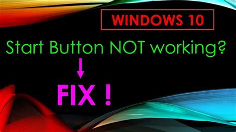 Fix Windows 10 Start Button And Taskbar Not Working Youtube