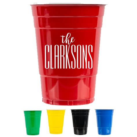 Personalized Soft Plastic Solo Party Cups All Colors