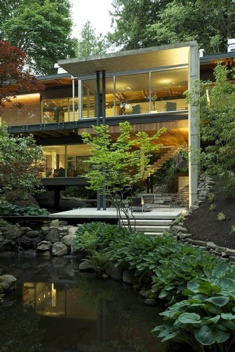 Glass House In The Forest Architecture Interior Architecture Design