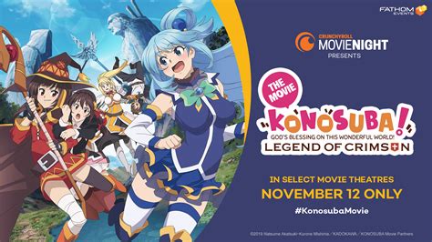 You can check out the film on the show's page, and if you missed it the first time around, here are the details Konosuba! Legend of Crimson's U.S. theatrical premiere to ...