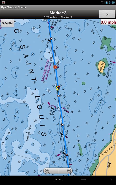 Marine Navigation Usa Lake Depth Maps Gps Nautical Charts For