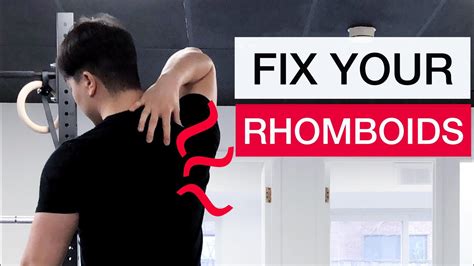 Fix Rhomboid Pain Exercises To Reduce Upper Back Pain Youtube