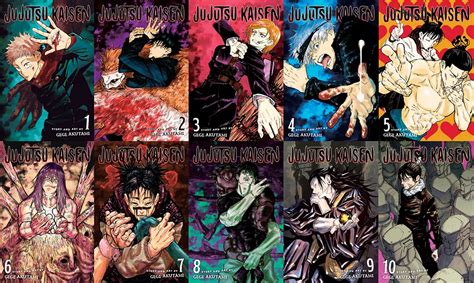 Jujutsu Kaisen Manga Set Vol 1 10 By Gege Akutami