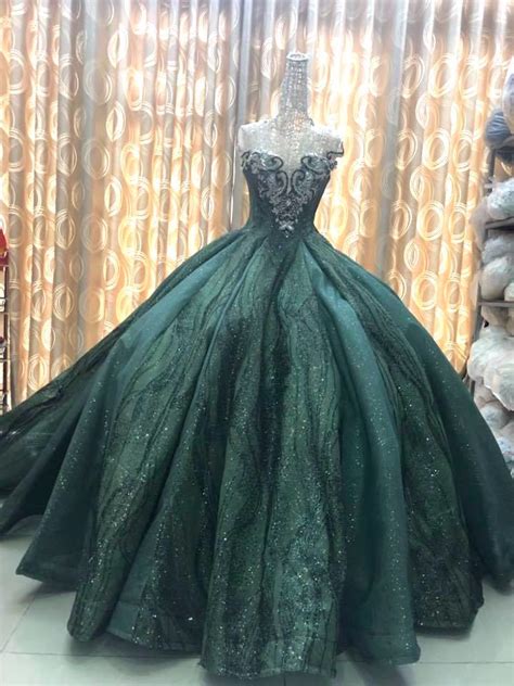 Awasome Ball Gown Green Princess Dress 2022 Melumibeautycloud