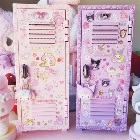 Kuromi And Melody Mini Locker In 2021 Cute Room Decor Kawaii Room
