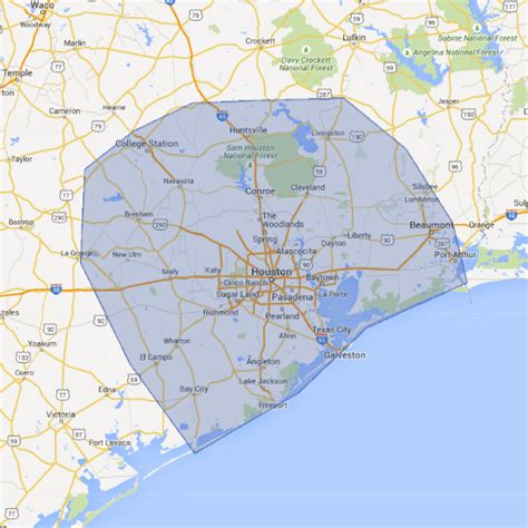 Houston Metro Counties Map