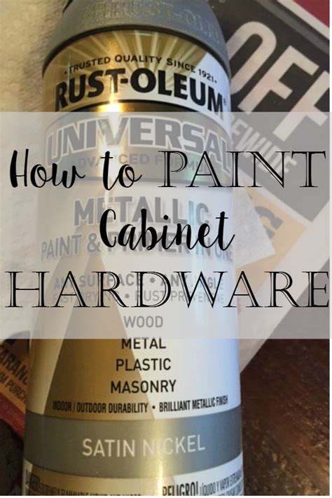 In other words, the bigger your kitchen, the higher the cost for repainting. How to Spray Paint Cabinet Hardware Like A Pro | Spray paint cabinets, Painting cabinets ...