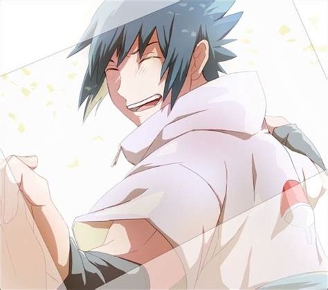 Sasuke Smiling The Naruto Can Only Be On His Side Sasuke