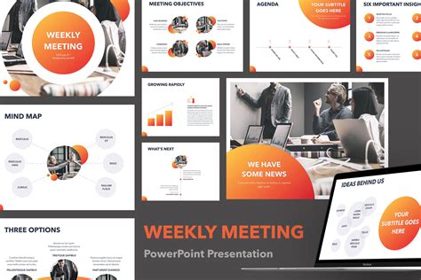 Weekly Meeting Powerpoint Template Creative Powerpoint Templates