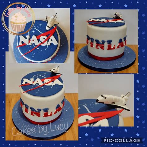 Cardboard space shuttle craft (template included). NASA birthday cake with space shuttle model in 2020 | Cake ...
