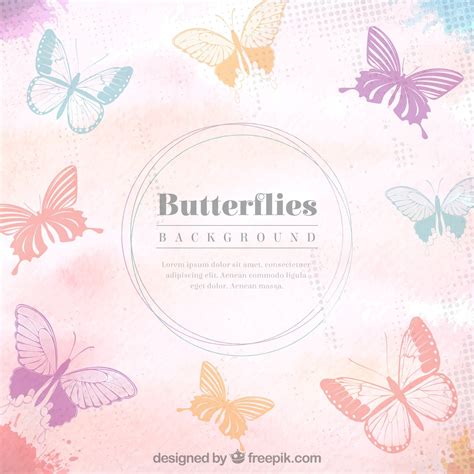 Premium Vector Butterflies Background