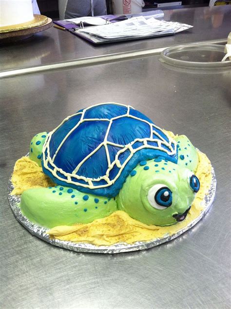 Image Turtle Birthday Cake Turtle Cake Sea Turtle Cake
