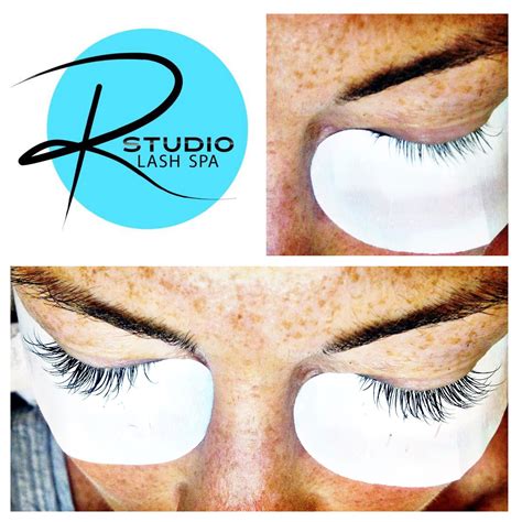 Full set of lash extensions, before & after Rstudio Lash Spa- Westfield